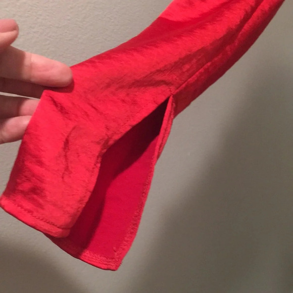 New- Princess Polly Satin Mini Dress * Color Red - Picture 6 of 12